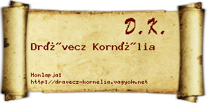 Drávecz Kornélia névjegykártya